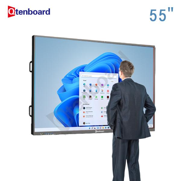 Quality Qtenboard Wholesale New 4k 75 Inch Windows Ops Interactive Panel 65 Inch India Interactive Flat Panel Android for sale