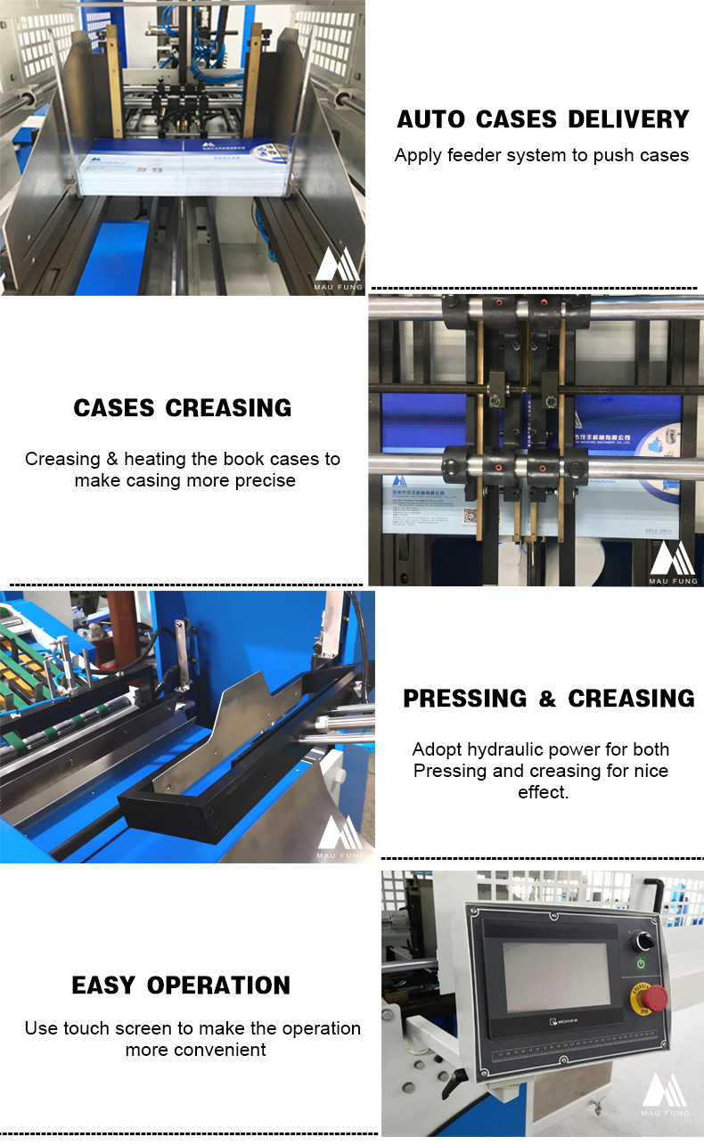 Maufung MF-FAC390 Automatic Hard Bound Book Casing-In Machine For Notebooks Diaries