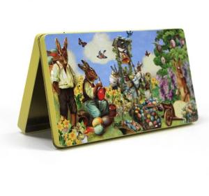 China Wholesale Easter rectangular tin box for chocolates on sale