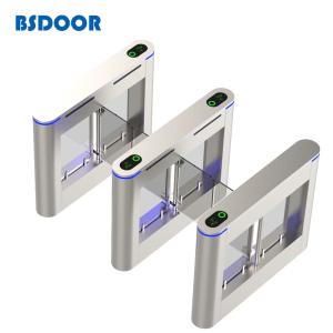 China Security Smart Card Supermarket CE Swing Barrier Turnstile on sale