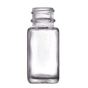 15ml Clear Flint Rectangular Glass Ink Bottles Square With Dropper Cap