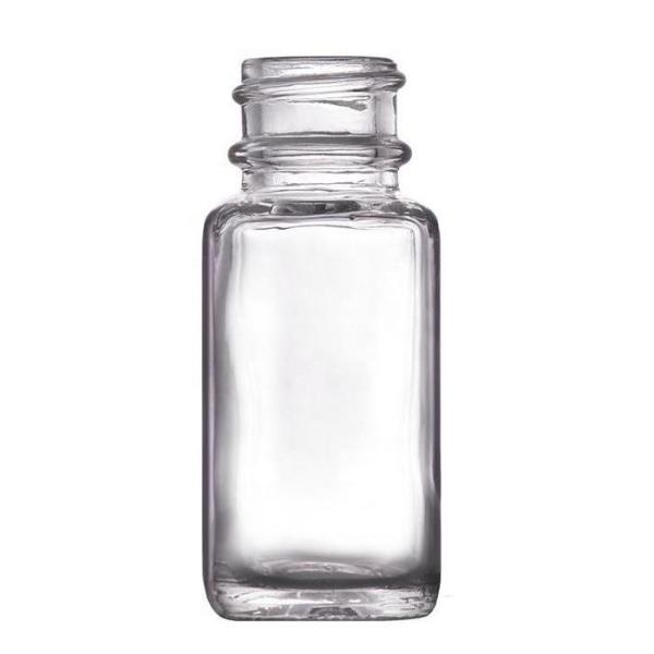 Quality 15ml Clear Flint Rectangular Glass Ink Bottles Square With Dropper Cap for sale