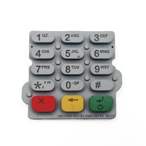 Buy cheap Custom-Made Silicone Rubber Keypads with High Flame Retardancy and UV Resistance for Superior Tactile Feedback product