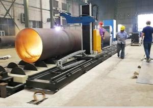 Roller Bed CNC Plasma Tube Cutter With Hypertherm Maxpro 200 Plasma Power Source