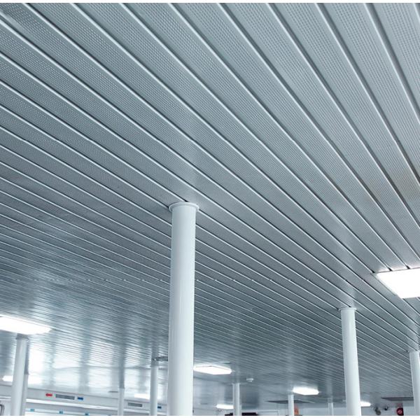 PVC Coated Aluminum Perforated Ceiling Tiles 3003H24 Suspended