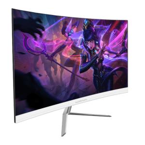 24 Inch Full Definition LED Curved Computer Monitor 75Hz D-SUB Interface Display