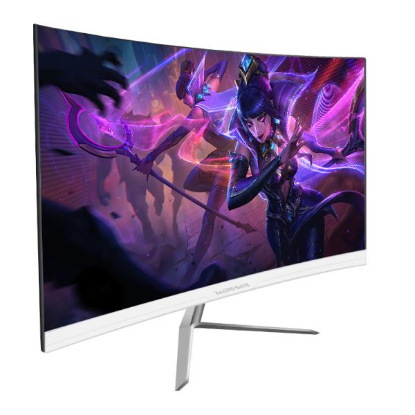Quality 24 Inch Full Definition LED Curved Computer Monitor 75Hz D-SUB Interface Display for sale