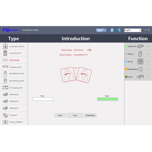 USB Foot Switch with laptop simulate custom shortcuts Mouse for games /multimedia teaching
