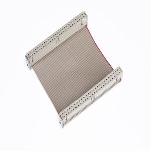 China 50 Pin 2.54mm Pitch IDC Ribbon Cable 75mm Length With Grey Socket Connectors on sale