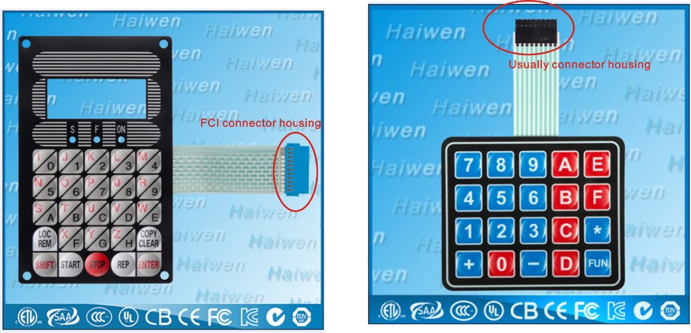 Custom Screen Printing FPC Membrane Switch Keypad With Polyester Dome