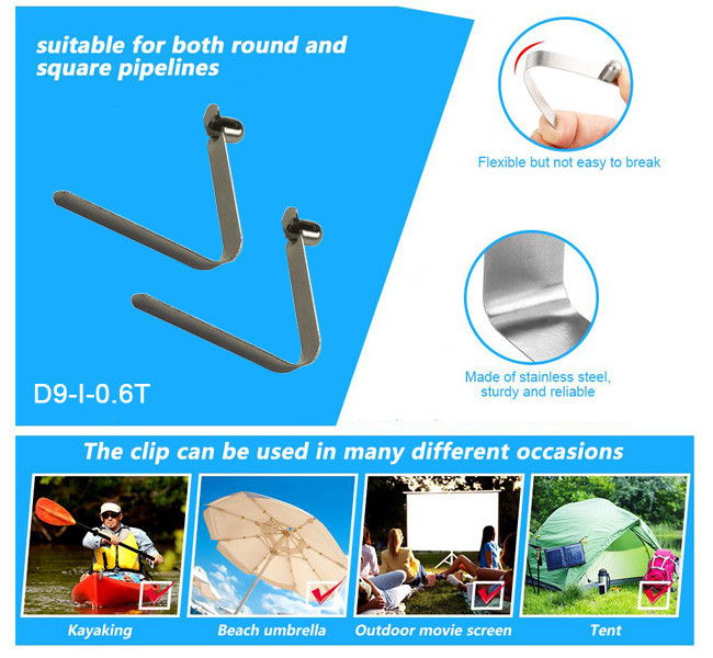 18mm Stamping Button Spring Clips Rust Resistant
