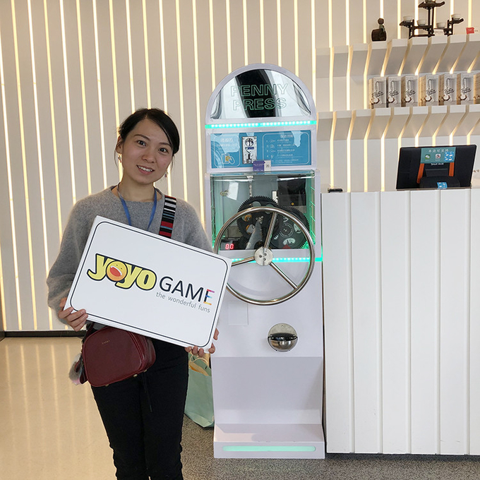 High Quality Souvenir Coin Press Machine Coin Operated Souvnier Coin DIY Game Machine For Tourist Attractions