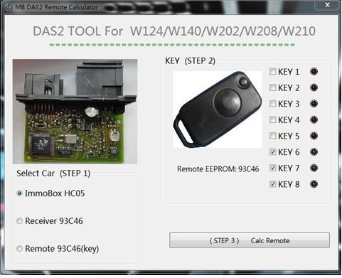 Quality Powerful Function Automotive Diagnostic Software for Benz DAS2 Immobilizer Remote Calculator for sale