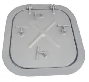 China Aluminum Sunk Marine Deck Hatch Covers CB958-80 Standard 646x646 Outside Size on sale