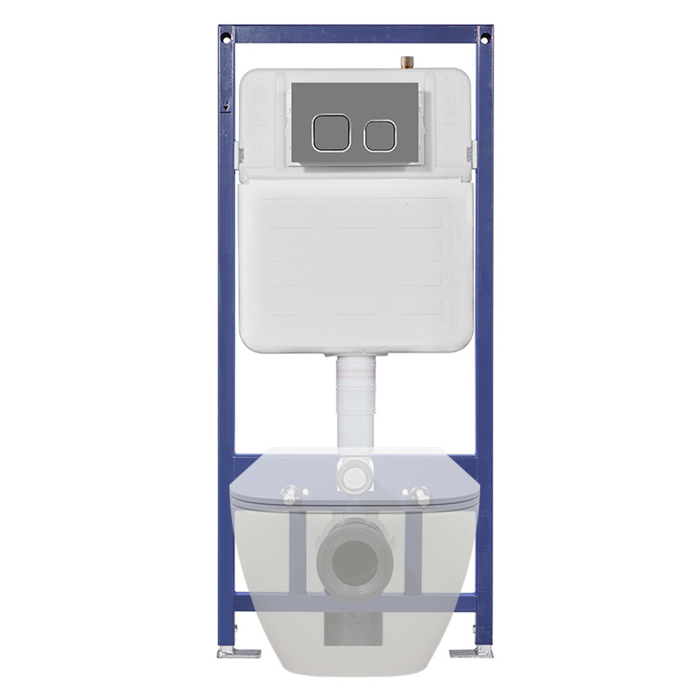 Diaphragm Flush Valve Equipped Low Level Concealed Toilet Cistern For Smooth Flushing
