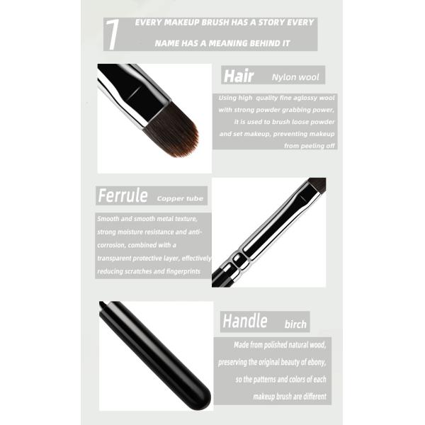 A66 ISO FSC Certified Eyeshadow Makeup Brushes Multi Functional Makeup Brush