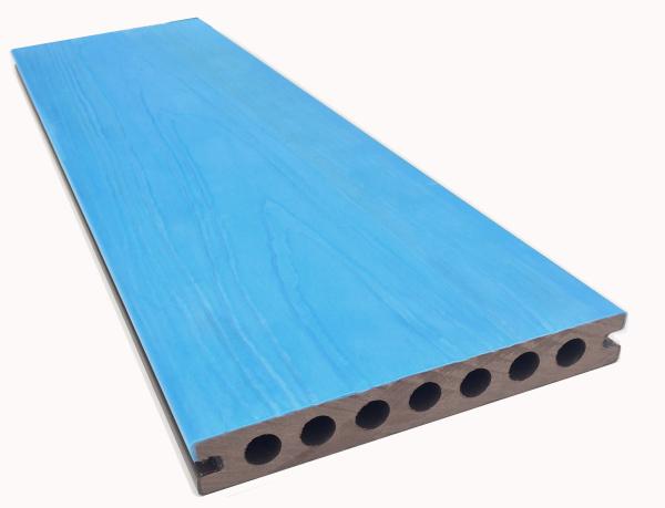 Quality 25x140 Elastic Composite Wpc Decking WPC Coextrusion Flooring Customisable for sale