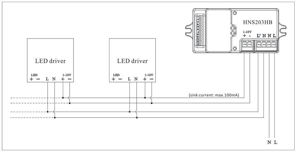 1 ~ 10V Dimming Microwave Motion Detector Enhanced Detection Range