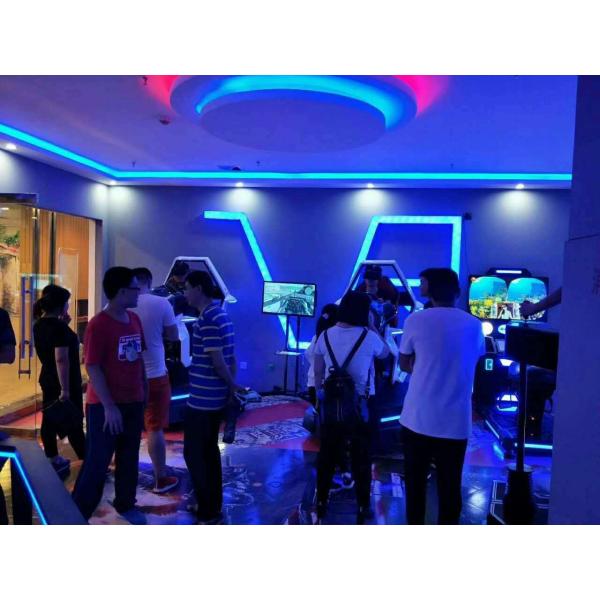 3 Dof Platform VR Car Racing 9D Simulator Supports Multiplayers Competition