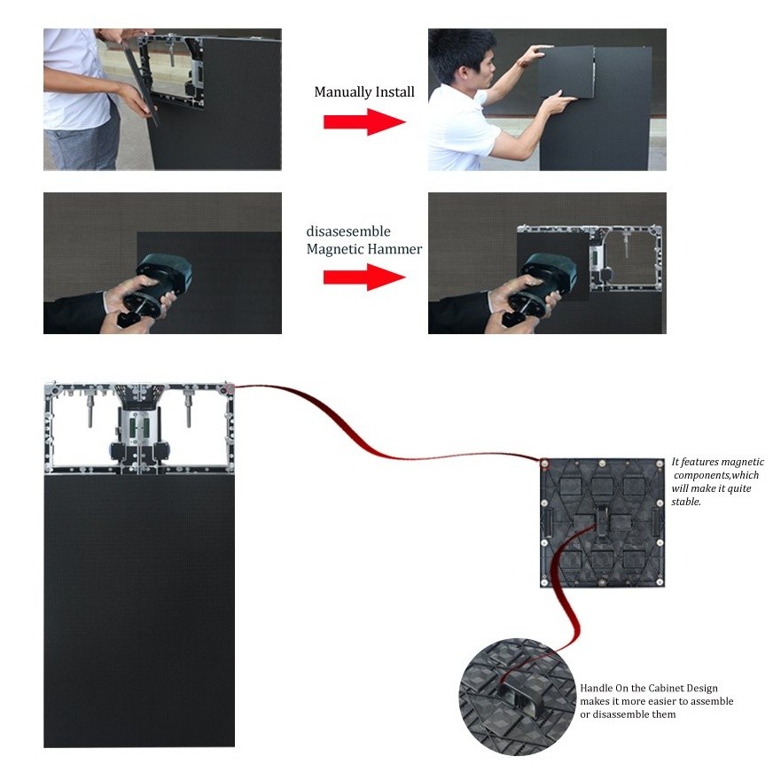 Mobile LED Display Module For Stage Concert Dj Background Novastar Linsn Control