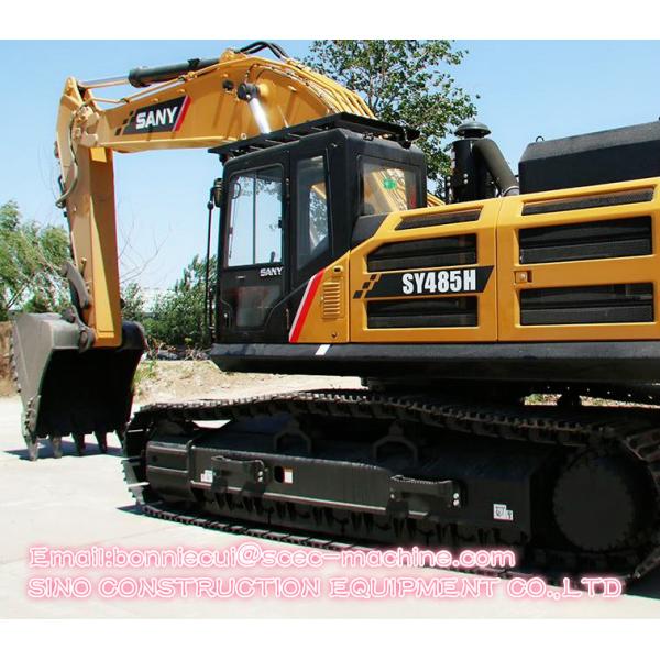 Yellow 50 Ton SY485H Hydraulic Crawler Excavator