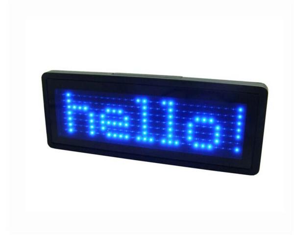 Quality Scrolling LED Name Tag Blue color B729TB for sale