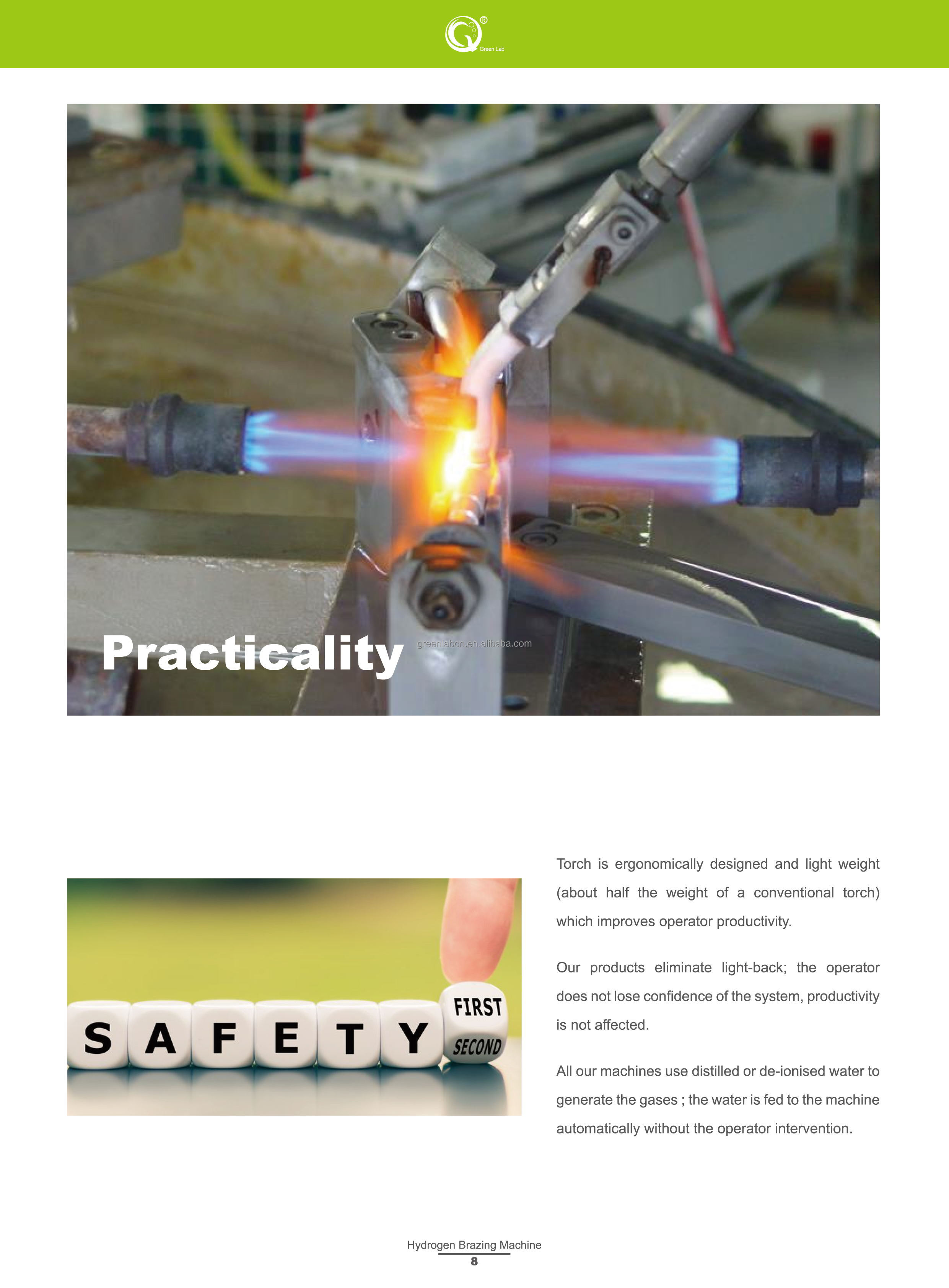 Safeflame Gas Flame Torch Welding Machine For Diamond Brazing Oxygen Hydrogen Generator