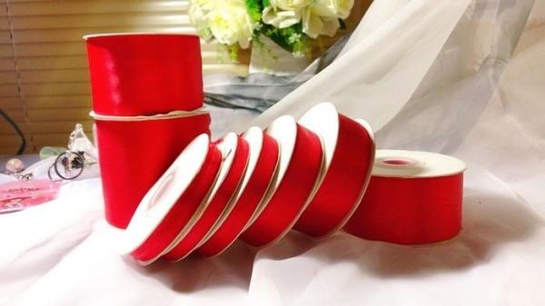 Quality Nylon / Polyester Custom Satin Ribbon Single Face / Double Face Style for sale