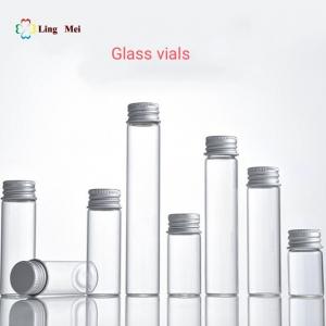 China Glass Dram Vials 5ml 6ml 8ml 10ml 12ml 15ml Clear glass vials with aluminum cap for subpackage on sale