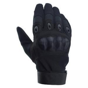 China Hard Knuckle Military Protective Equipment Glove Polyurethane Black Khaki Army Green on sale