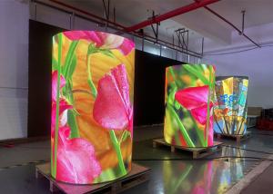 Buy cheap Round Circle Flexible Scrolling Led Display 1920Hz Curved Video Wall product