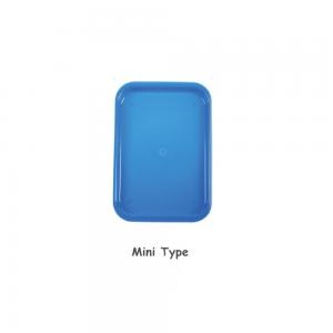 China Dental Instrument autoclavable plastic trays Mini flat Blue on sale