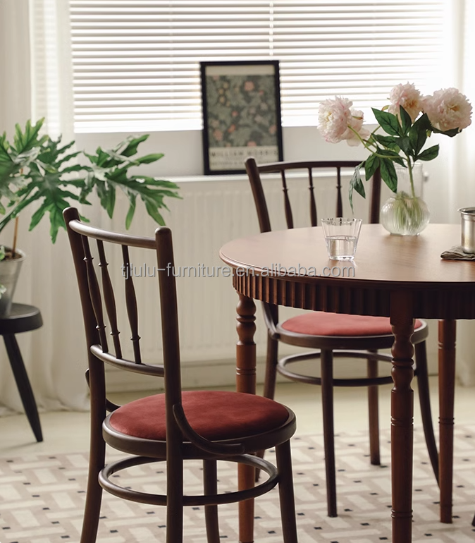 Dining Room Furniture Solid Wood Velvet Classical Wooden Luxury Used Antique Modern Chairs for Weddings and Special Events