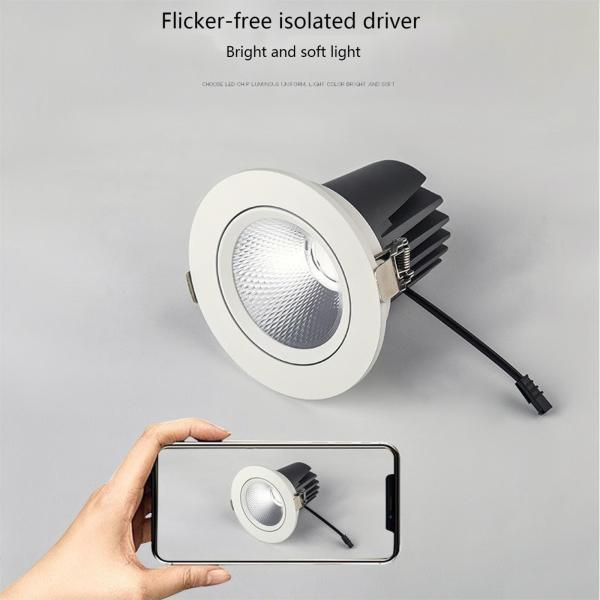 Dimming 10W Mini LED Spotlights Ceiling Mountable 3500 Luminous Flux