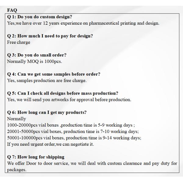 Bodybuilding Propionate 1ml Ampoule Boxes Printing Pharmaceutical Design boxes for small vials