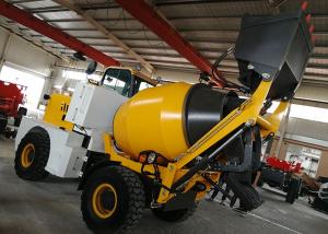China Wheelbase 2300mm 105Hp Self Loading Concrete Mixer Truck on sale