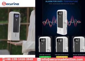 Buy cheap ABS Shell Portable Body Temperature Detection Hands Sanitizer Disinfection Station with Digital LED Screen product