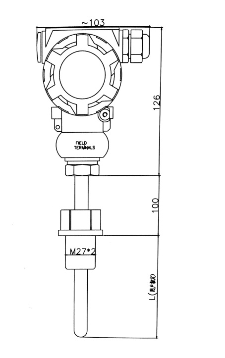 High Resolution Digital Temperature Transmitter Real Time Temperature Display