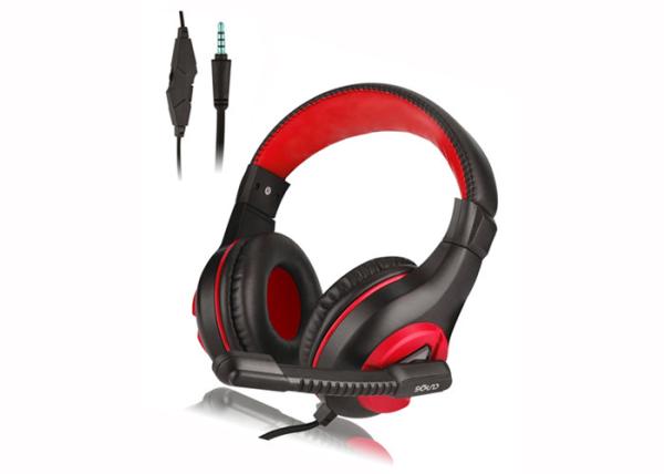Quality DL Sound PS4 PS5 Gaming Headset 105dB Sensitivity Red And Black Gaming Headset for sale