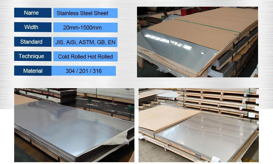 Stainless Steel 304 Sheets Cold Rolled Stainless Steel Sheet 4 X 8 FT Stainless Steel Sheet