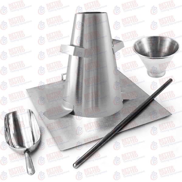 Slump Cone Set Stainless Steel Concrete Testing Equipment