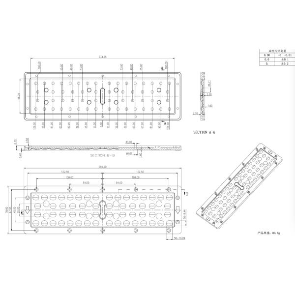 145x70 Degree 3030SMD 150-160LM/W LED Module And PC Array Lens For StreetLight components