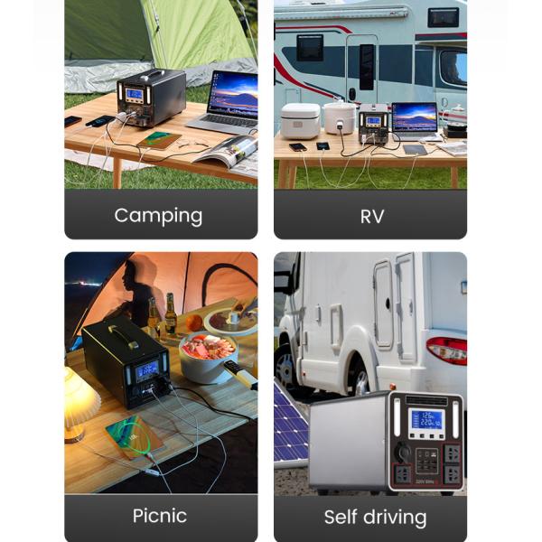 Outdoor LiFePO4 Portable Power Station Generator 110V 220V 1200W 120ah