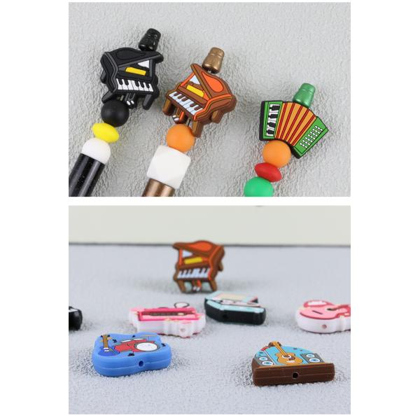 Eco Friendly Silicone Personalised Teething Beads For Keychains Bracelet