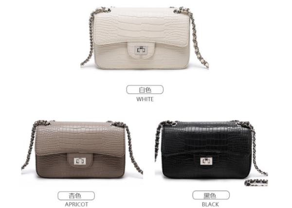 Quality Alligator Pattern Cross Body Womens Shoulder Handbags Larger Chain Small Square Bag for sale