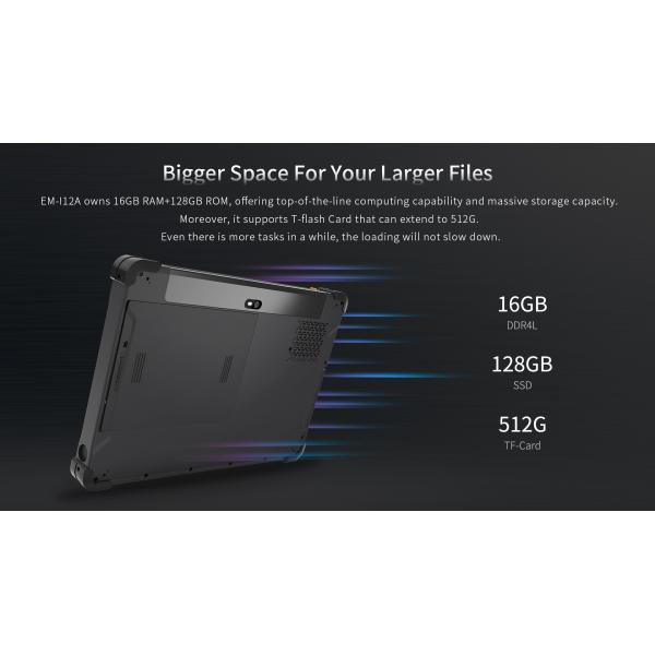 Capacitive Screen 10 inch Win 11 Rugged Tablet with Fingerprint GPS WiFi and Permanent Car Mount