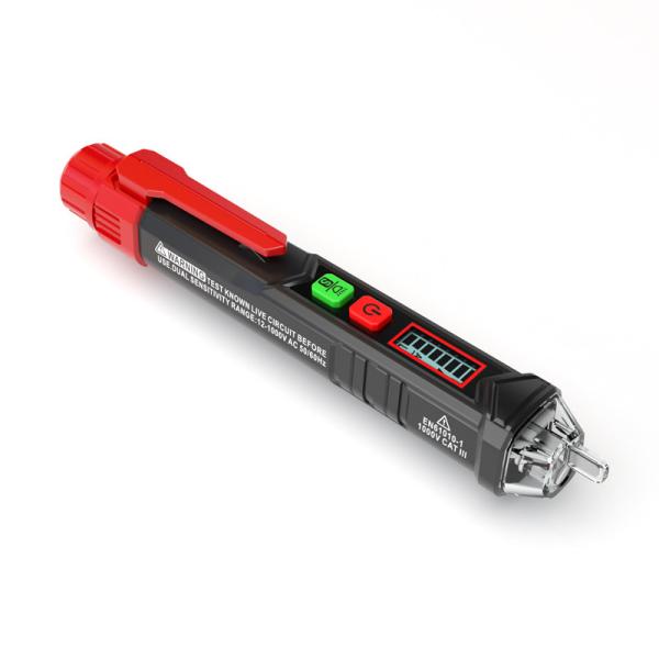 Quality 12~1000V Pen Type Voltage Tester Prolate Shape With Dual Sensitivity Mode for sale
