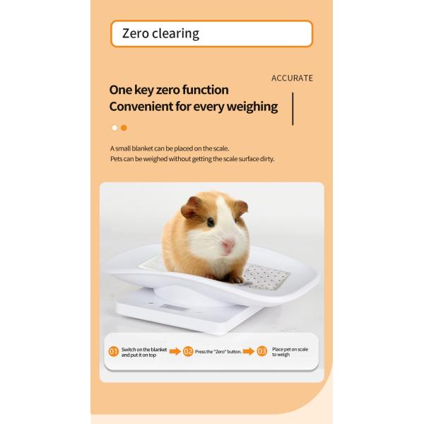 Digital Pet Scale Accurately Weight dog cat tray weight electronic scale mini 10kg pet food weighing scale