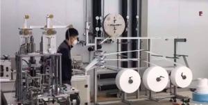 Buy cheap Strong Earloop Mask Machine , High Stability Face Mask Cutting Folding Packing Machine product