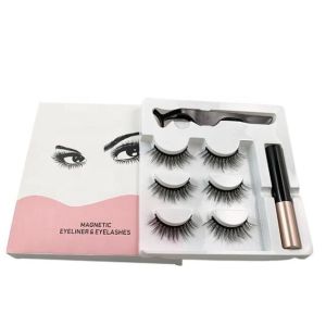 Buy cheap Reusable Liquid Eyeliner Magnetic Lashes , 16mm Magnetic Fake Eyelashes product